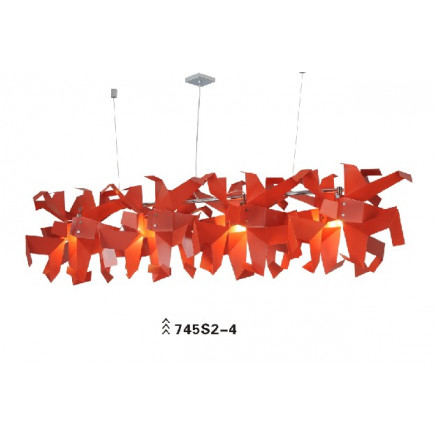 Modern Design Diningroom Pendant Lamp Red (745S2-4)