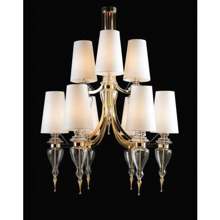 Modern Elegant Fabric Shade Pendant Lighting (MD20450-9)
