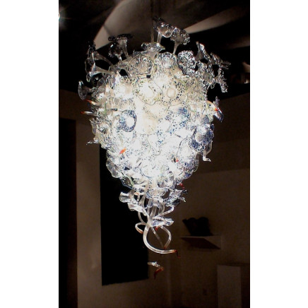Modern Hand Blown Glass Chandelier for Hotel Decoration (YK-D96)