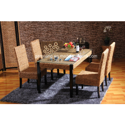 Modern Home Dining Room Furniture Table Combination Rattan Furniture
