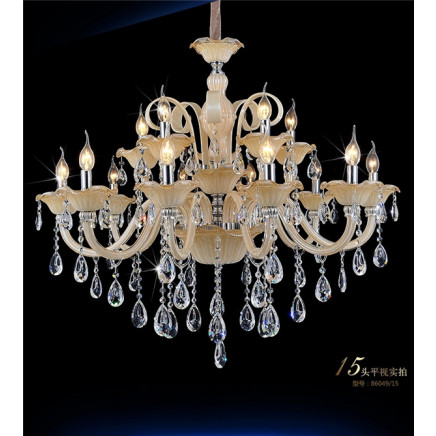 Modern Home Lighting Control Antique Candle Crystal Chandelier