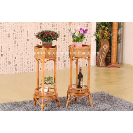 Modern Home Living Room Hotel Plant Stand Rattan Furniture