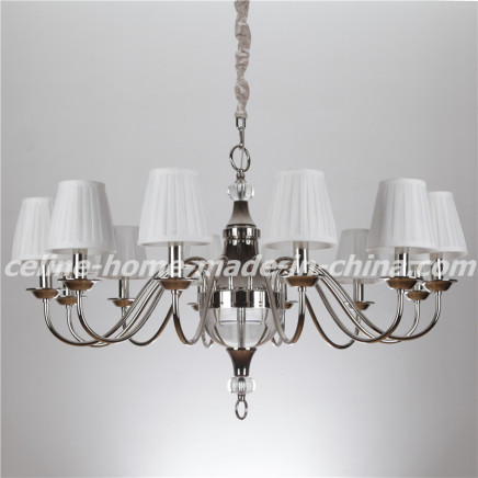 Modern Iron Chandelier Light with K9 Crystal (SL2095-12)
