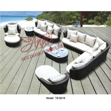 Modern Leisure Rattan Patio Gadern Dining Furniture Sofa for Outdoor