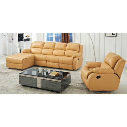 Modern Living Room Corner Sofa with Recliners (E3718)