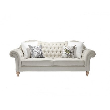 Modern Living Room Furniture 3 Seat Wooden Fabric Leather Sofa (G123)