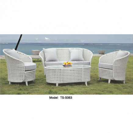 Modern Patio Rattan Garden Leisure Outdoor Dining Sofa