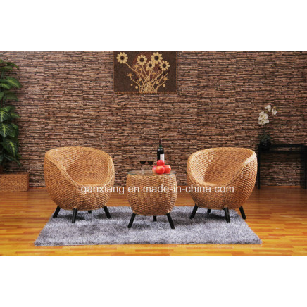 Modern Rattan Furniture Living Room Table Chair