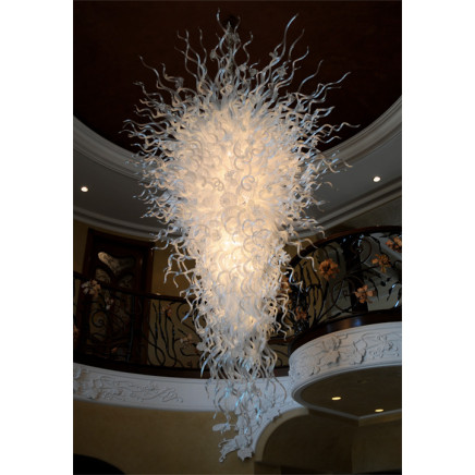 Modern White Crystal Chandelier Light