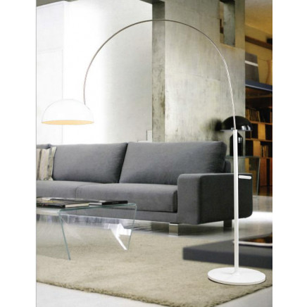 Modern White Drawing Room Arc Floor Lamp (ML20160-1)