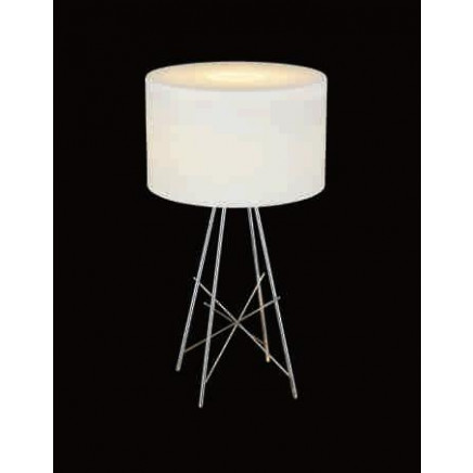 Modern White Table Light with Glass Shade (787T)