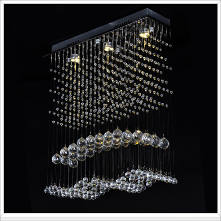 Moroccan Rectanguler Crystal Chandelier Light (EM3544-3L)