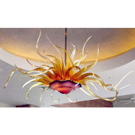 Mouth Blown Chihuly Glass Chandelier Art Yk-D521