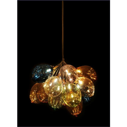 Mouth Blown Colorful Glass Ball Chandelier