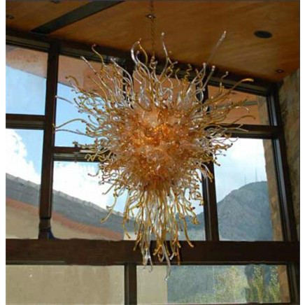 Mouth Blown Glass Chandelier Art