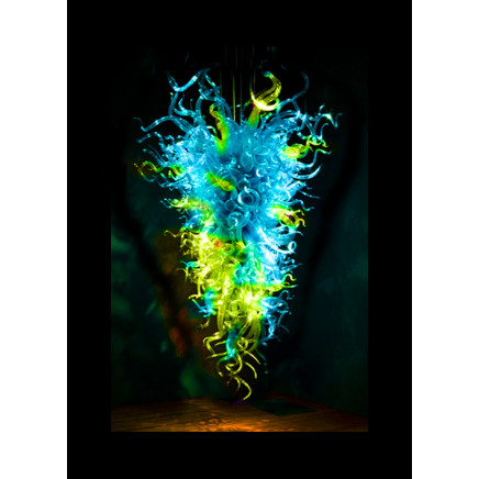 Mouth Blown Glass Chandelier for Hotel Decoration
