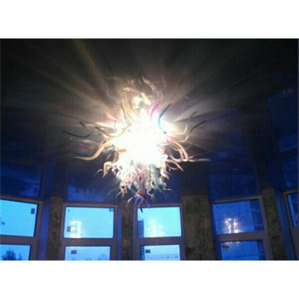 Multi Color Glass Pendant Light with Modern Design