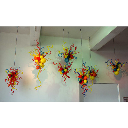 Multicolor Handblown Glass Pendant Lighting for Home Decoration