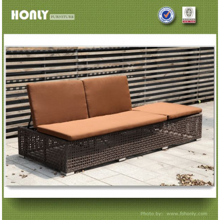 Multifunctional Garden Rattan Sofa Outdoor Aluminum Furniture