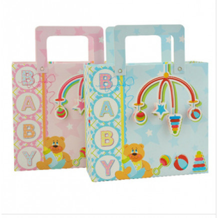 New Design Fashion Cute Paper Handle Bag for Baby Gift