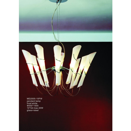New Design G4 20W Glass Pendant Fitting for Home (MD2005-10FW)