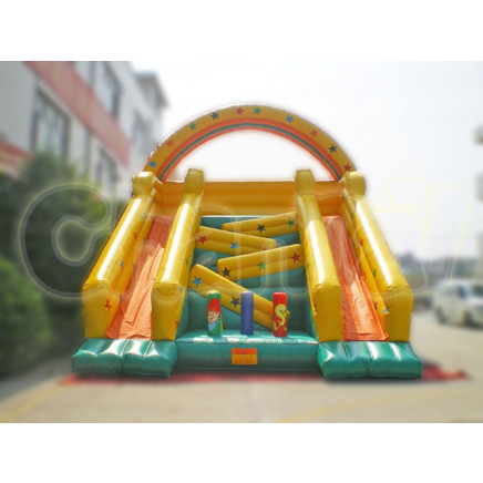 New Design Inflatable Yellow Two Slide Chsl108