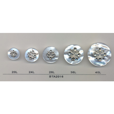 New Design Resin Pearl Combination Coat Button