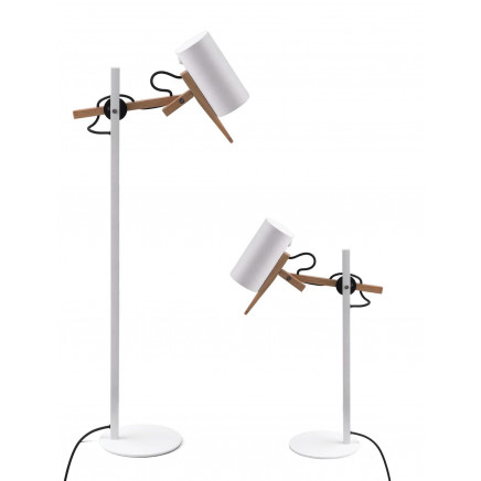 New Style Oak and Metal Floor Lamp (ML80120-1L)
