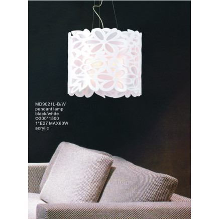 Newly Acrylic White Flower Decorative Hanging Lamp Pendant Lamp (MD9021L-W)
