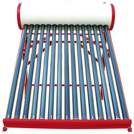 Non Pressure Solar Water Heaters for Home Use (150 L) Red
