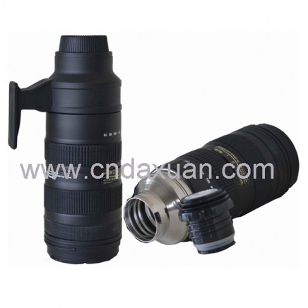 Novelty Stainless Steel Camera Lens Coffee Mug