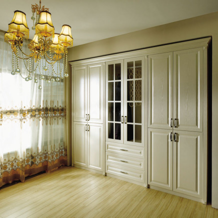 Oppein White Oak Solid Wood Bedroom Wardrobe (OPY09-29)