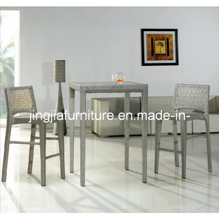 Outdoor Aluminum Rattan Wicker Bistro Garden Bar Stool (JJ-S674)