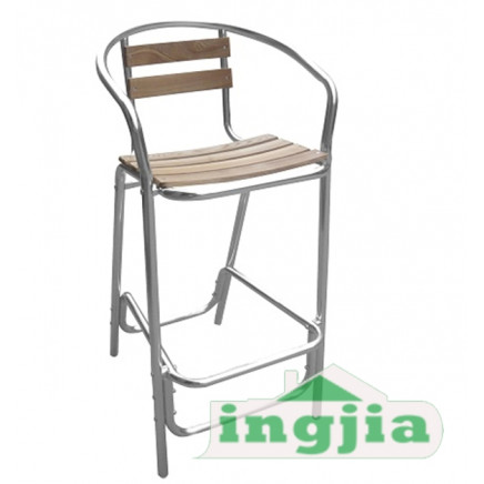 Outdoor Aluminum Wood Bar Chair (JC-17B)