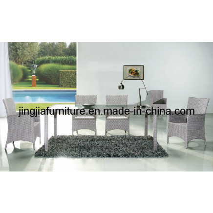 Outdoor Garden Dining Rattan Table and Chair (JJ-S667)