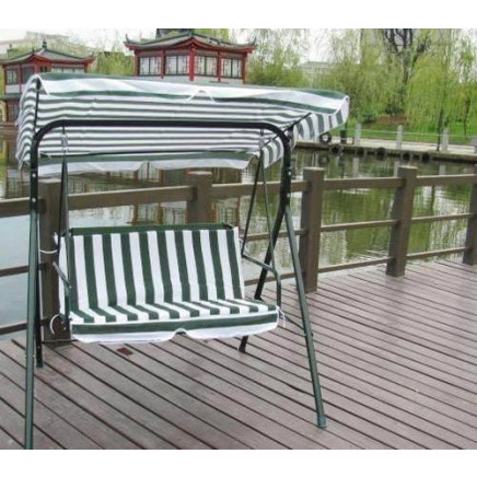 Outdoor Garden Foldable Swing with Fabric Sunshade