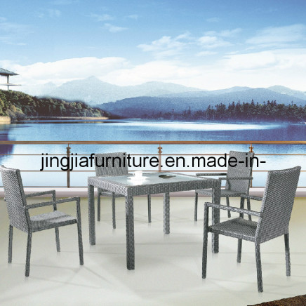 Outdoor Garden Rattan Plastic Aluminum Dining Chair (JJ-S665)