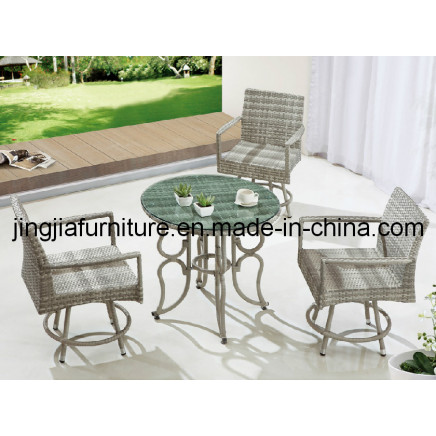 Outdoor Garden Rattan Plastic Aluminum Dining Table (JJ-S735)