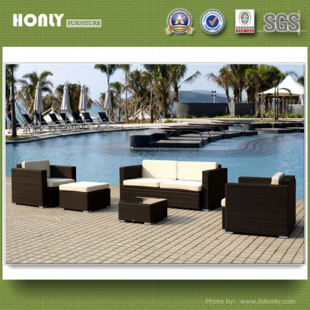 Outdoor Metal Rattan Garden Furniture Leisure Design Wicker Furniture Sofa