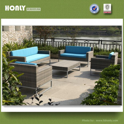 Outdoor Modern Sofa Set Aluminum Rattan Furniture Set
