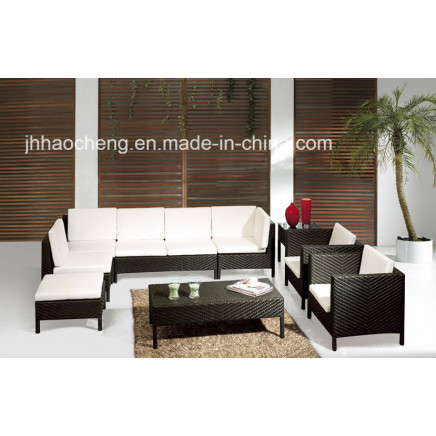 Outdoor PE Rattan Garden Furniture, Outdoor Sofa and Garden Chair Rattan Sofa Set