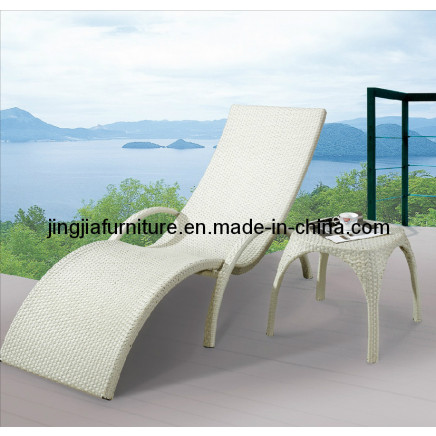 Outdoor Rattan Beach Lounge Chaise Sun Chair (JJ-S689)