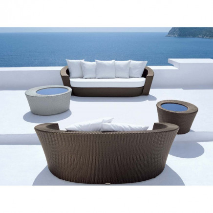 Outdoor Rattan Garden Modern Dining Furniture Sofa for Patio
