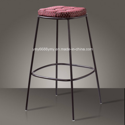 Outdoor Simple Padded Metal Stool