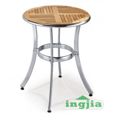 Outdoor Wood Leisure Dining Table Patio Hotel Set (JT-108)