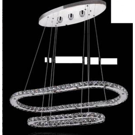 Oval Crystal Hanging Lamp LED Chandelier (EM1389)