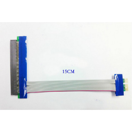 PCI-E 1X->16X Riser Card Flexible Extension Ribbon Cable