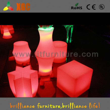 PE LED Chair/Plastic LED Bar Chair/Modern LED Chair/LED Bar Chair