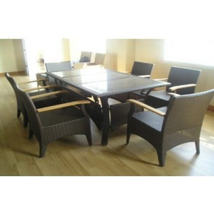 PE Rattan Outdoor/Indoor Dining Set/Meeting Furniture/Wicker Furniture Set