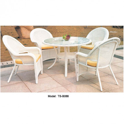 Patio Rattan Garden Modern Leisure Dining Table for Outdoor